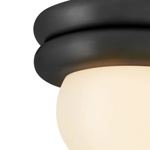 Noa Extra Small Convertible Flush Mount Black