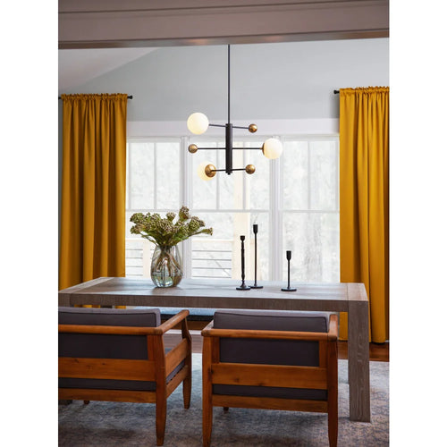 Auggie Adjustable Chandelier Black
