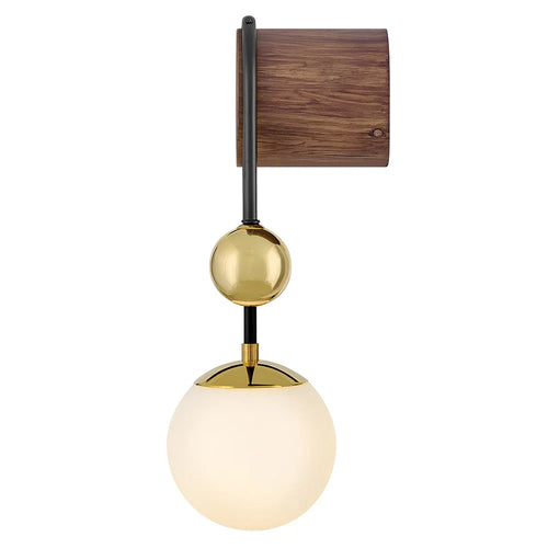 Auggie Single Globe Sconce Brass