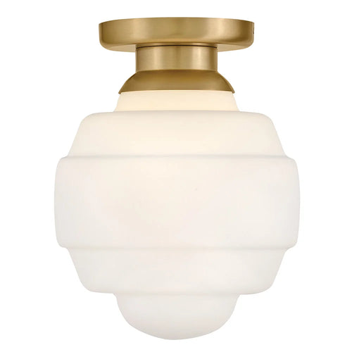 Penny Small Flush Mount Brass