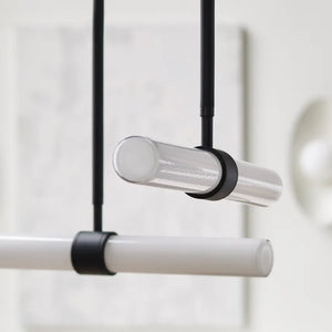 Calumn 4 Light Chandelier Black