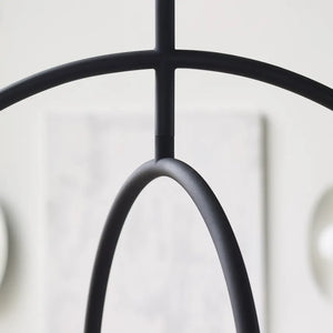 Calumn 4 Light Chandelier Black