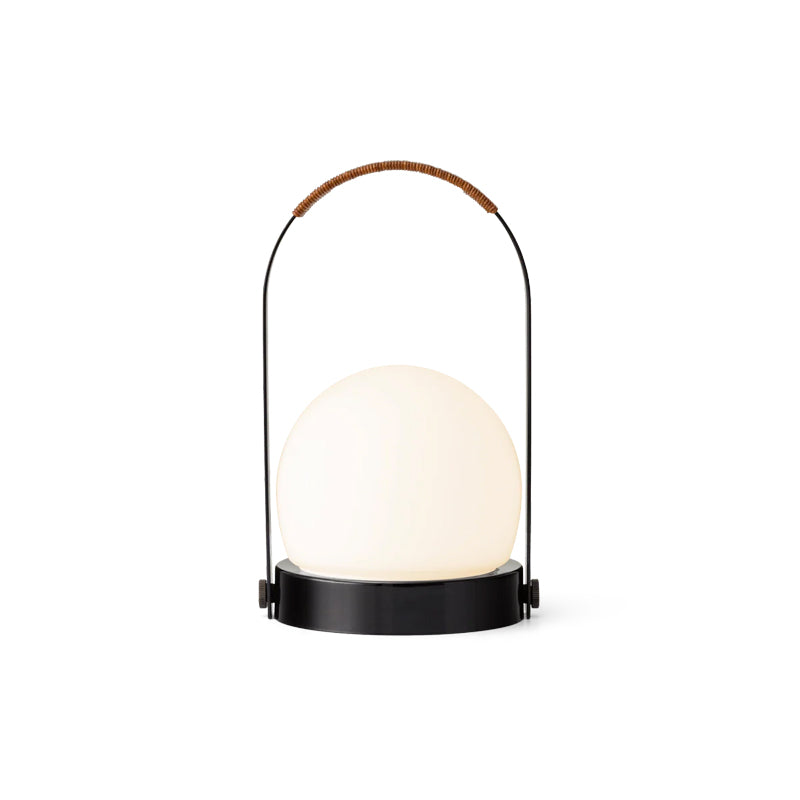 Carrie Portable Table Lamp Leather Handle/Black