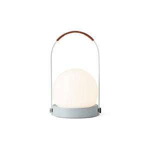 Carrie Portable Table Lamp Leather Handle/Blue