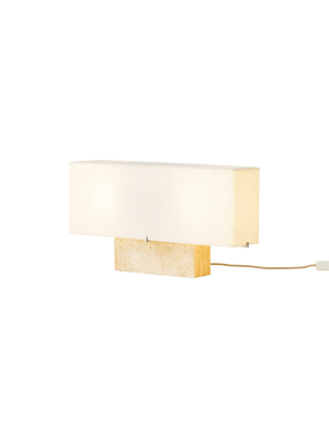 Nonna Wide Table Lamp Travertine