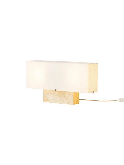 Nonna Wide Table Lamp Travertine