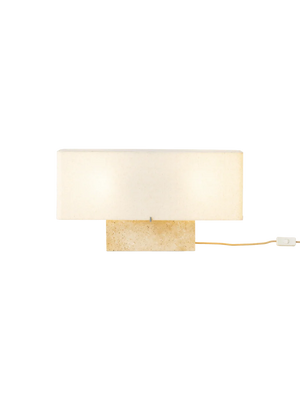 Nonna Wide Table Lamp Travertine