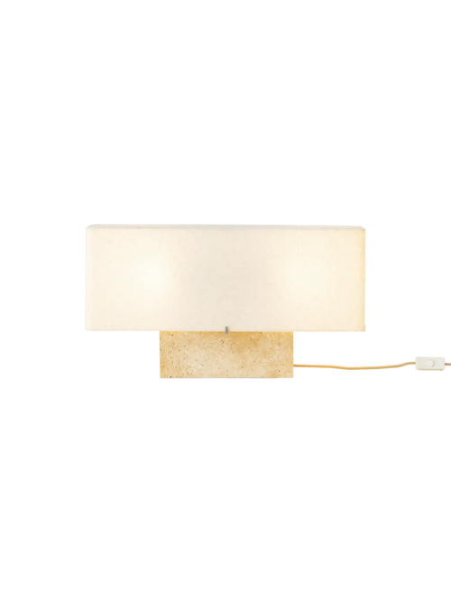 Nonna Wide Table Lamp Travertine