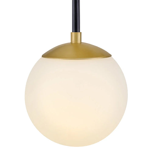Auggie Single Globe Sconce Black