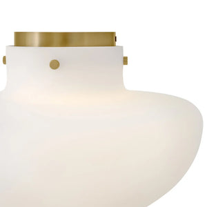 Molly Medium Semi Flush Brass