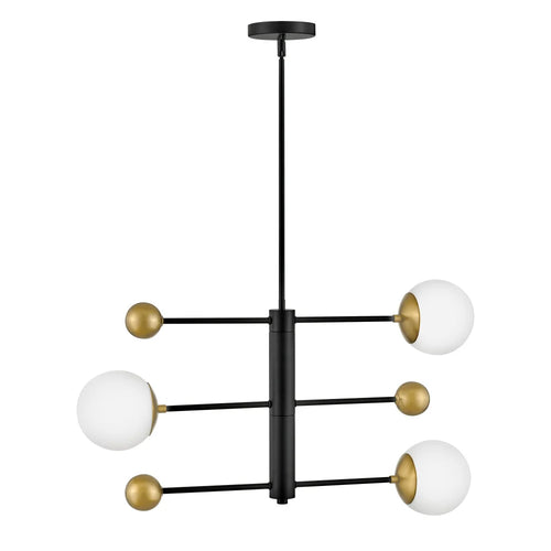 Auggie Adjustable Chandelier Black
