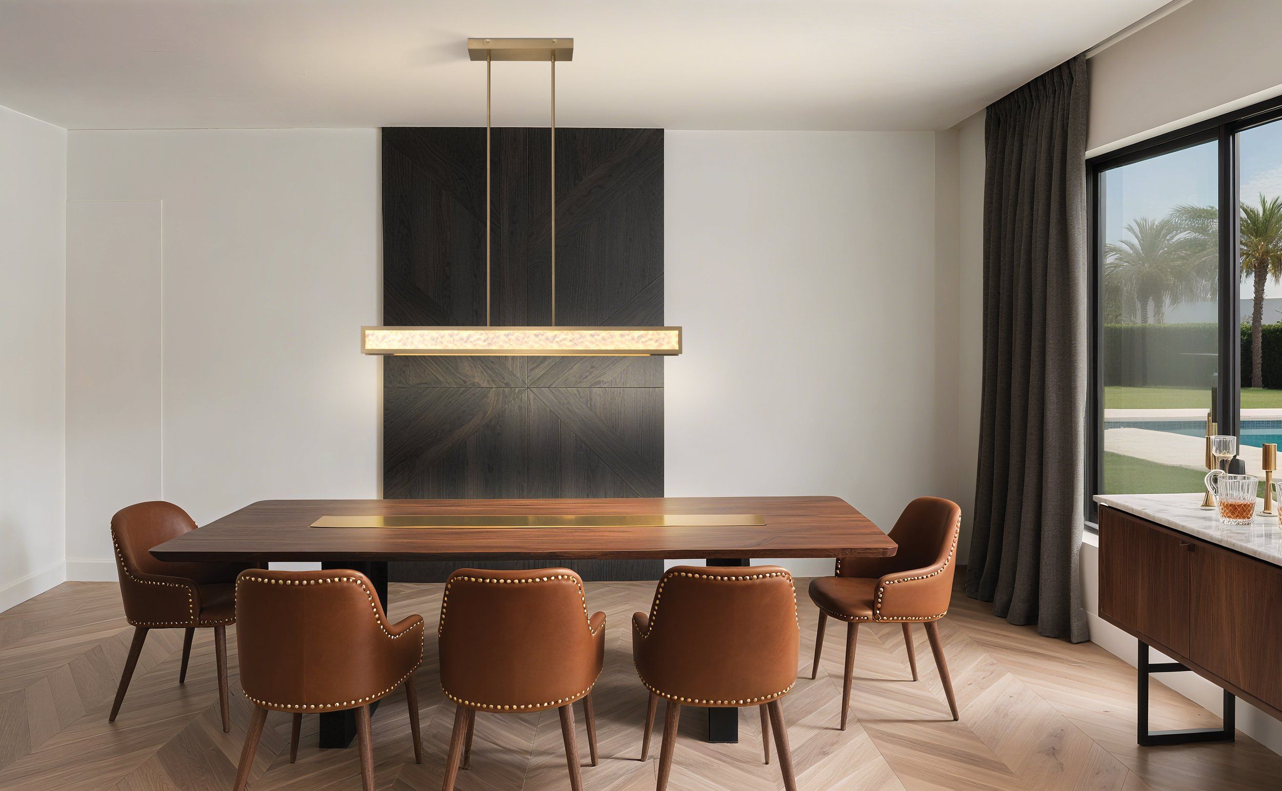 Courtney Led Pendant Champagne