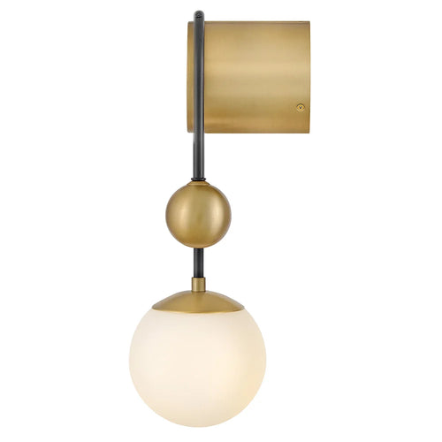 Auggie Single Globe Sconce Black