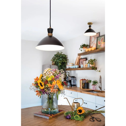Simon Medium Convertible Pendant Black