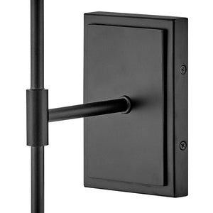 Beale Fabric Shade Sconce Black