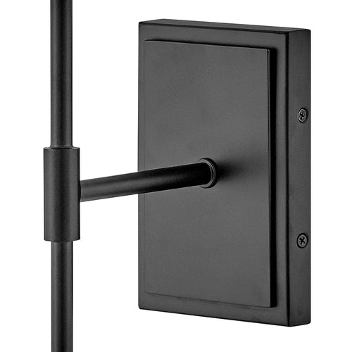 Beale Fabric Shade Sconce Black