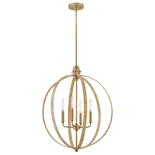 Fallon Orb Chandelier Brass