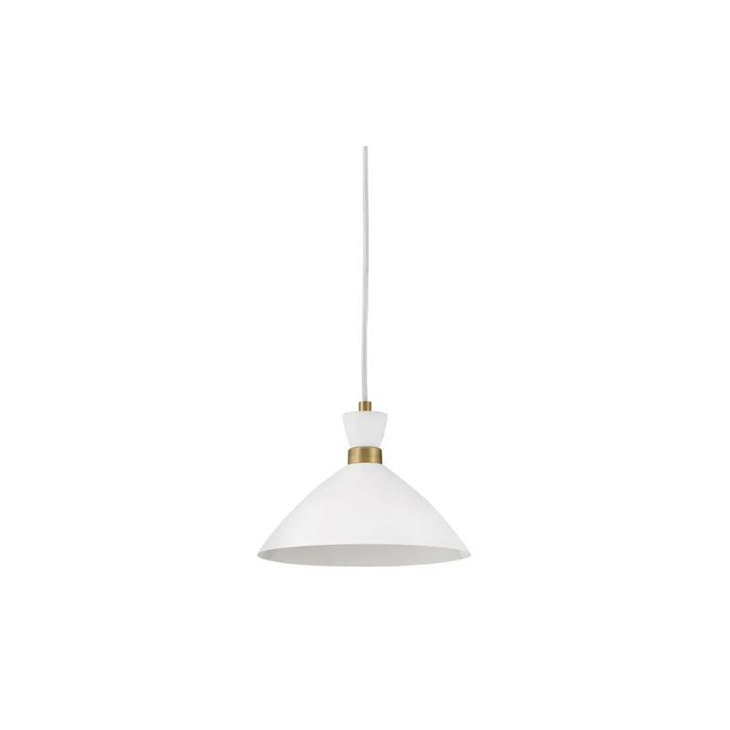 Simon Medium Convertible Pendant Matte White