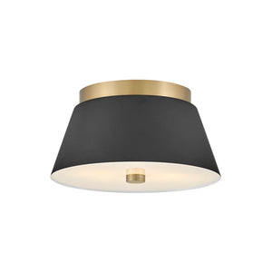 Tess Small Flush Mount Black