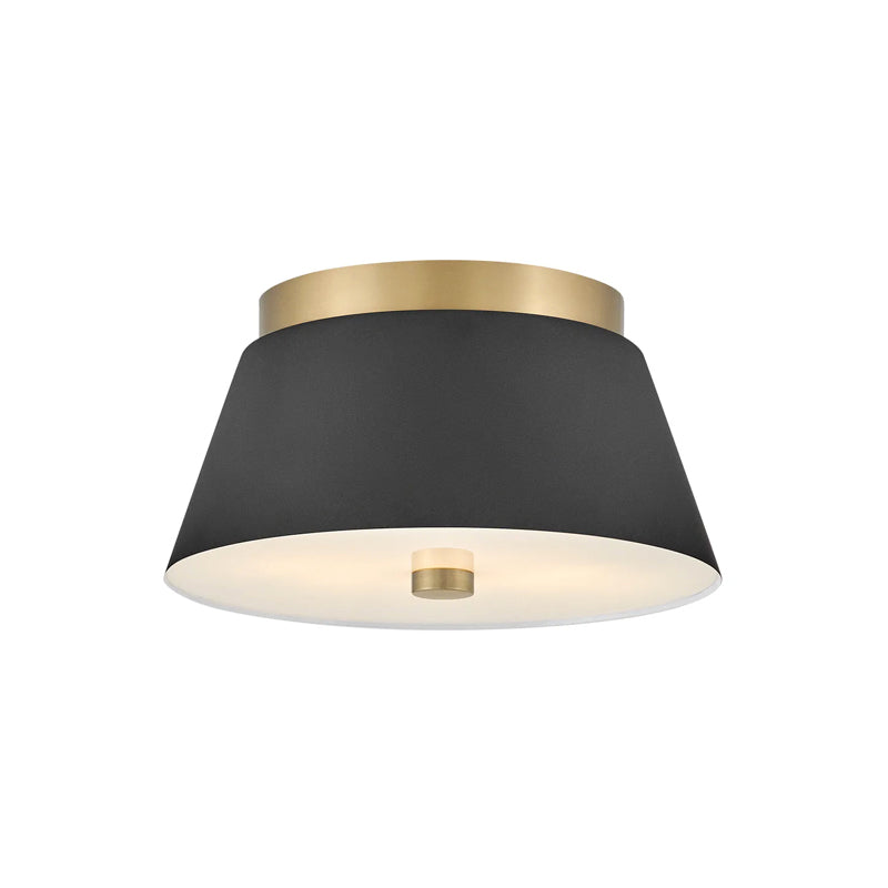 Tess Small Flush Mount Black