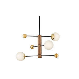 Auggie Adjustable Chandelier Brass