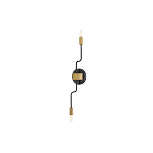 Austen Double Adjustable Sconce Black