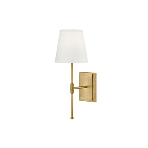 Beale Fabric Shade Sconce Brass