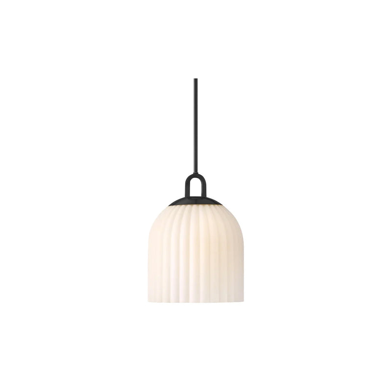 Paige Glass Pendant Black
