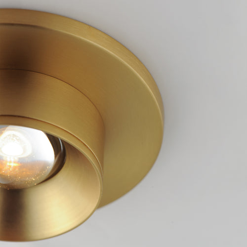 Caldera Led Flush Mount Brass
