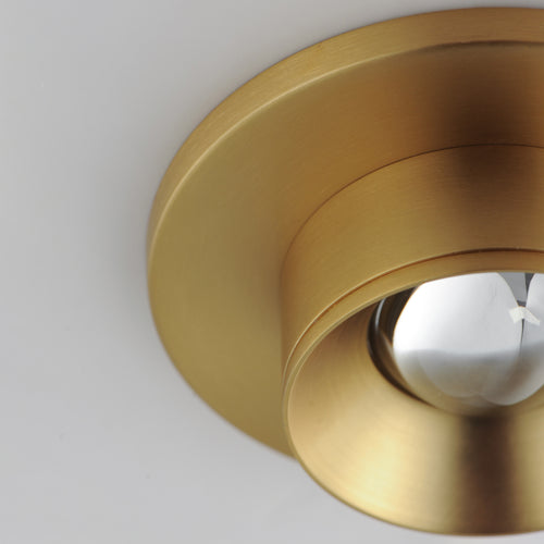 Caldera Led Flush Mount Brass