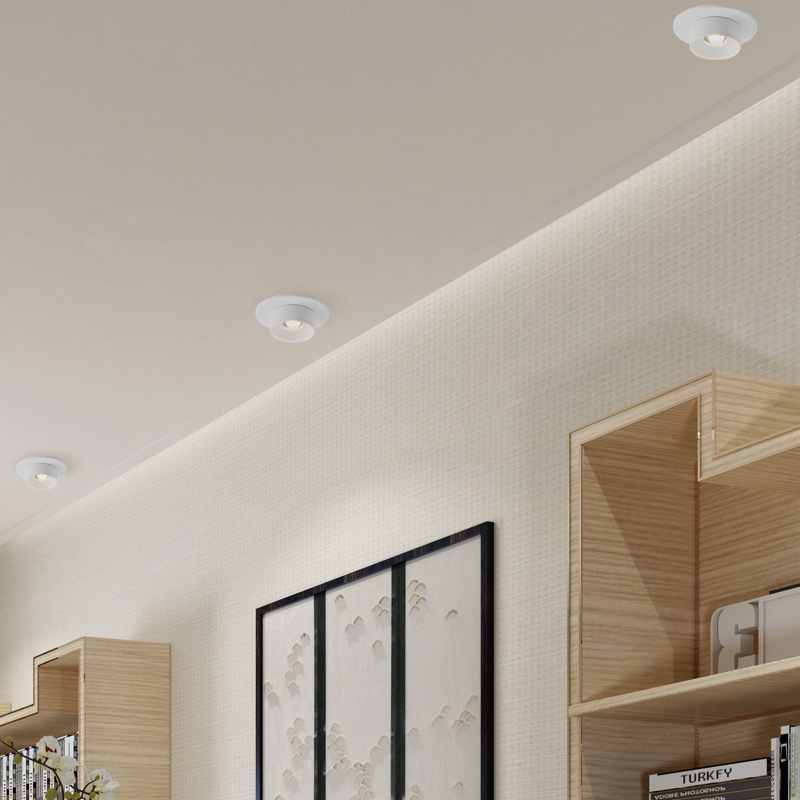 Caldera Led Flush Mount White