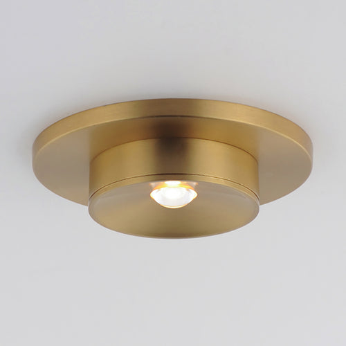 Caldera Narrow Optic Flush Mount Brass