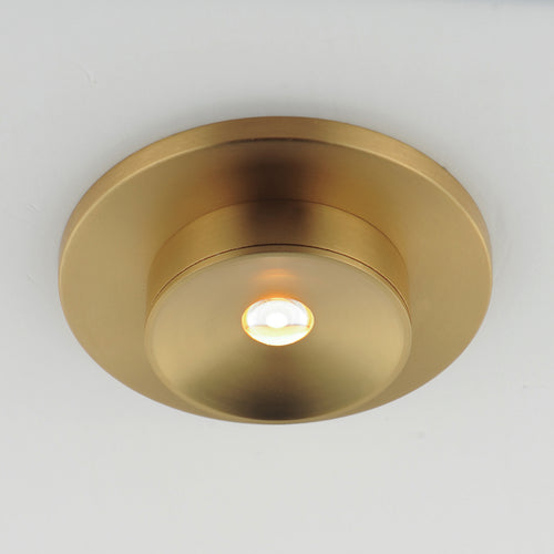Caldera Narrow Optic Flush Mount Brass