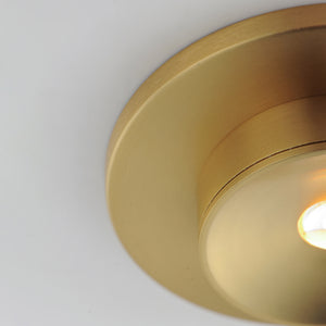 Caldera Narrow Optic Flush Mount Brass