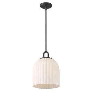 Paige Glass Pendant Black