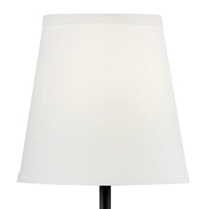 Beale Fabric Shade Sconce Black
