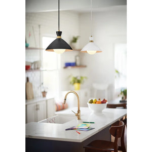 Simon Medium Convertible Pendant Black