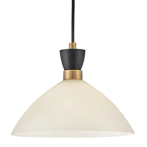 Simon Medium Convertible Pendant Brass