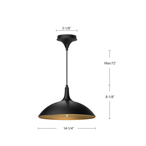 Abel Pendant Black