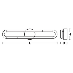 Adel Led Vanity Brass S