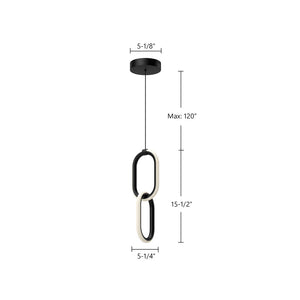 Airen Pendant Black
