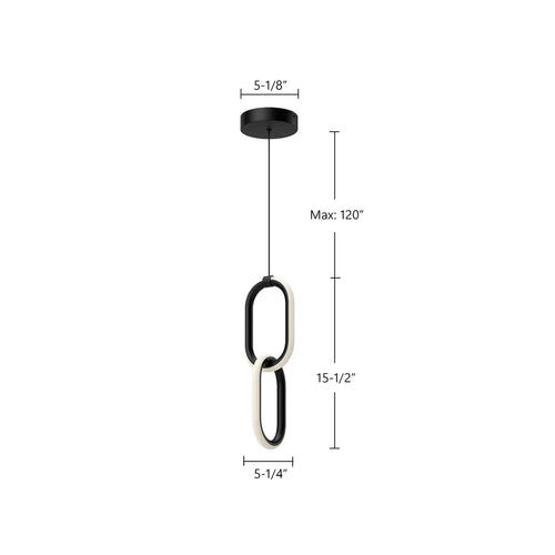 Airen Pendant Black
