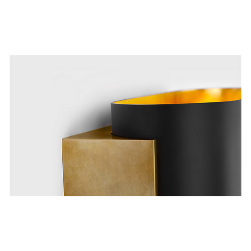 Nella Small Sconce Brass/Black