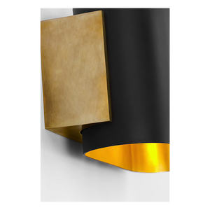 Nella Small Sconce Brass/Black