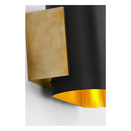 Nella Small Sconce Brass/Black