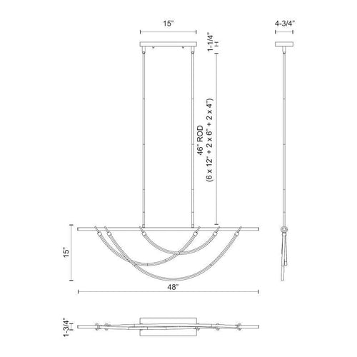 Aryas Linear Pendant