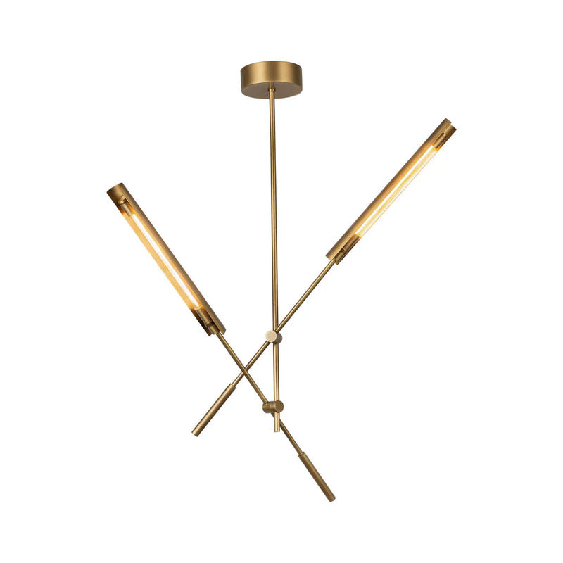 Astrid 2 Multi Pendant Brass