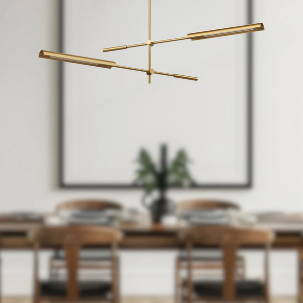 Astrid 3 Multi Pendant Brass