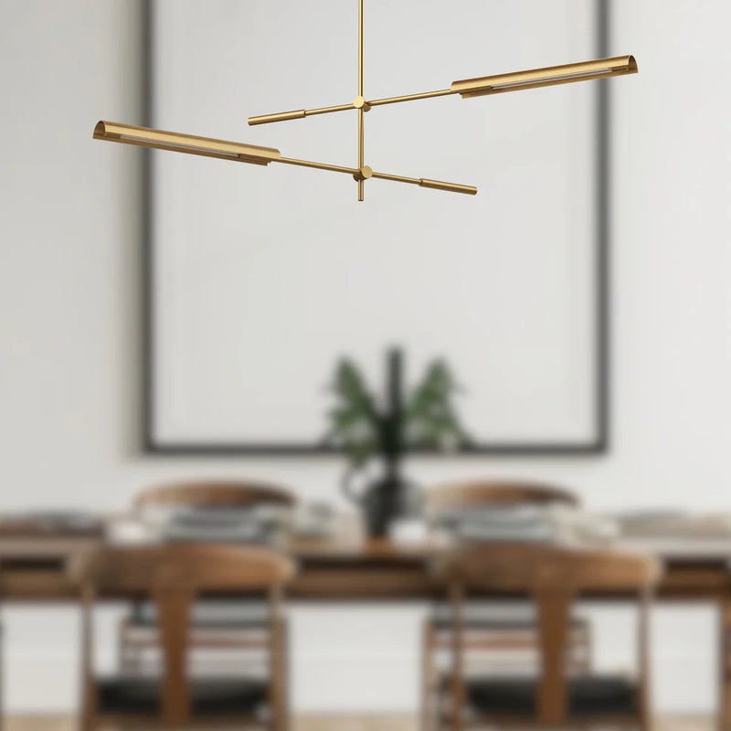 Astrid 3 Multi Pendant Brass
