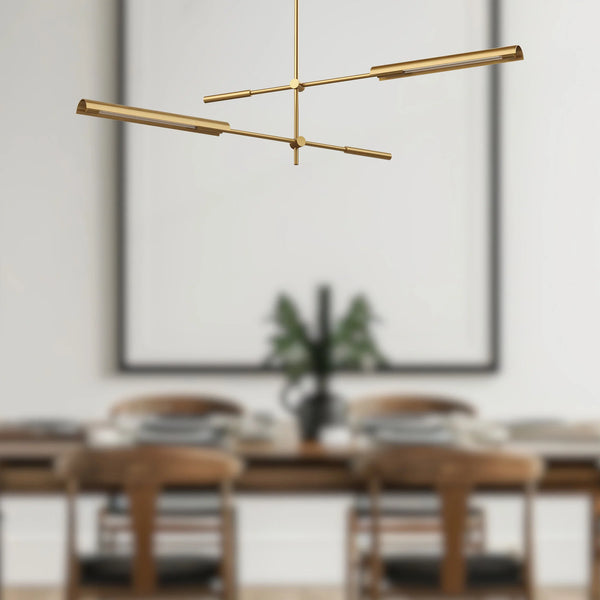 Astrid 2 Multi Pendant Brass